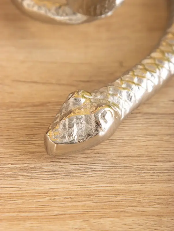 Подсвечник &laquo;Змейка&raquo;, 15&times;9.5&times;5 см, алюминий