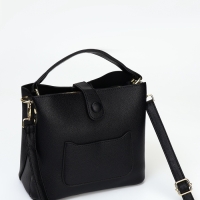 Сумка женская тоут на молнии, цвет чёрный Сумка женская тоут на молнии, цвет чёрный