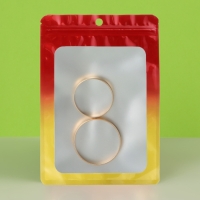 Пакет Зип-лок с окном, с еврослотом, огонь, 12 х 18 см набор 20шт 10664552 Пакет Зип-лок с окном, с еврослотом, огонь, 12 х 18 см набор 20шт 10664552