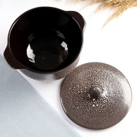 Пельменница &laquo;Борисовская&raquo;, 2 л, 19&times;12 см, мрамор, коричневая