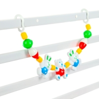 Растяжка на коляску/кроватку &laquo;Веселые друзья&raquo;, цвет МИКС, р-р 44-72, Аэлита