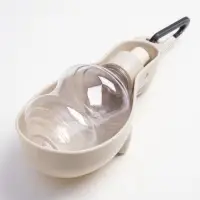 Поилка прогулочная фигурная, 300 мл, с мягким носиком, цвет лен