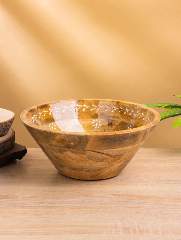 Салатник "Пряник" дерево манго 25х25х10 см