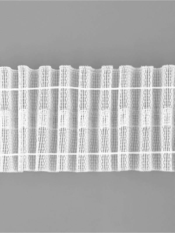 Шторная лента 40мм&times;50&plusmn;1м классическая органза 2 шнура