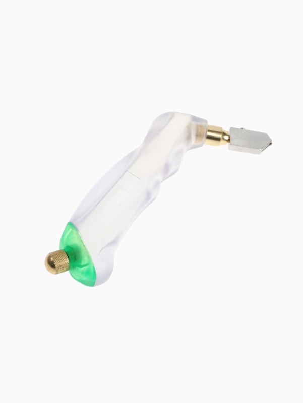 Стеклорез ТУНДРА, масляный, пластиковая прозрачная рукоятка