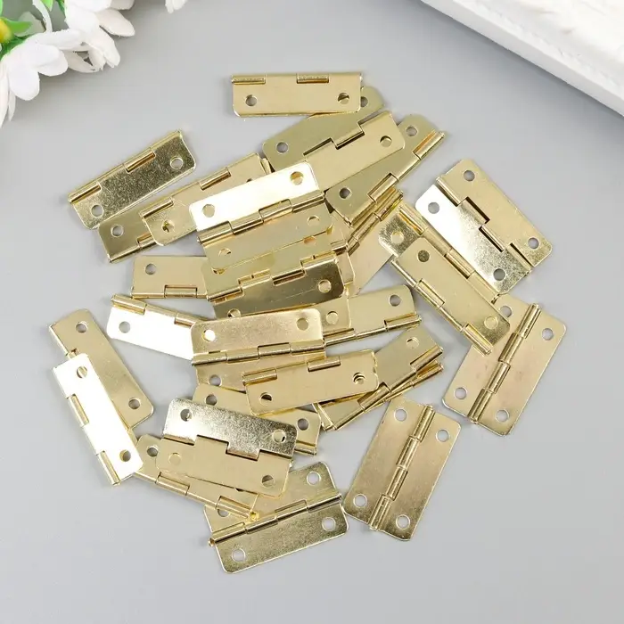 Петля для шкатулки с закругленными углами набор 30 шт 1,6х3 см