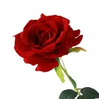 Цветы искусственные "Роза Аманда" бархат, d-11 см 58 см, красный
