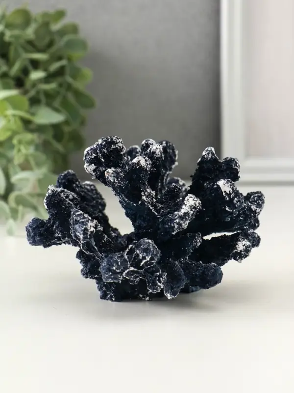 Сувенир полистоун "Коралл синий" 12х11х8,5 см