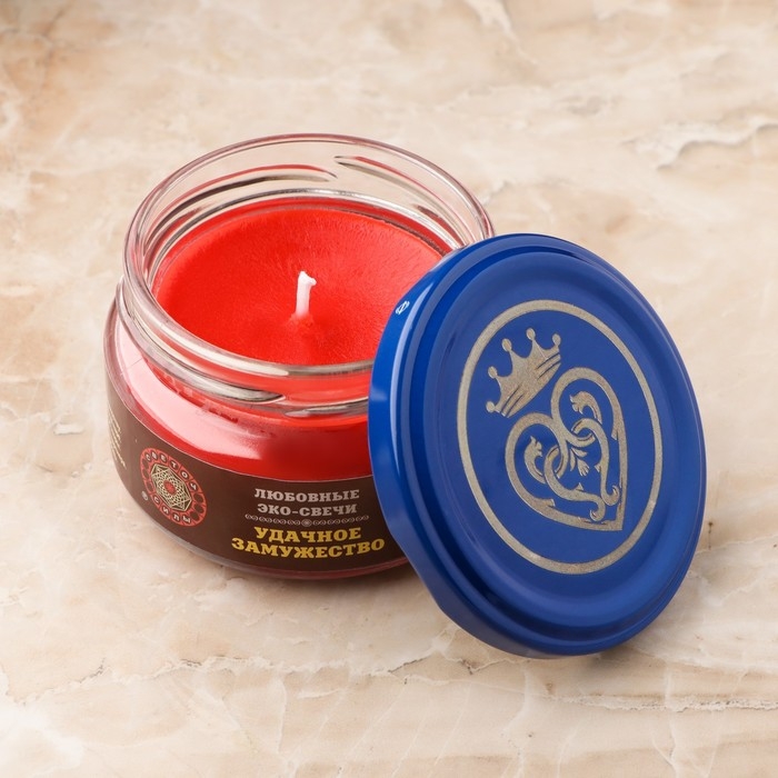 Эко-свеча магическая Эко-свеча магическая "Удачное замужество" из натурального воска, 7х5 см
