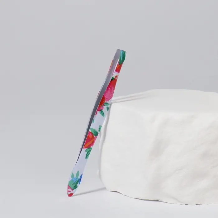 Пинцет прямой, узкий, 8.5 см, МИКС