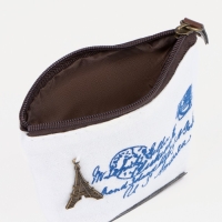 Кошелёк на молнии, цвет молочный Кошелёк на молнии, цвет молочный