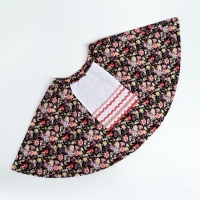 Юбка в цветочек с фартуком", р-р 32