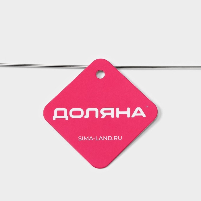 Плечики - вешалки для одежды Доляна, 40&times;22&times;0,2 см, 10 шт, металлические, тонкие,  цвет серебряный