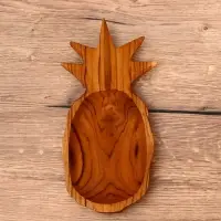 Блюдо &laquo;Ананас&raquo;, 26&times;14&times;4.5 см, тиковое дерево