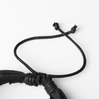 Браслет кожа «Сова» и листок, цвет чёрный, d=6 см Браслет кожа «Сова» и листок, цвет чёрный, d=6 см