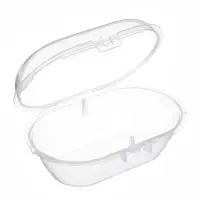 Набор классических пустышек, 2 шт., латекс, зелёный/серый, в контейнере, от 3 мес., M&B