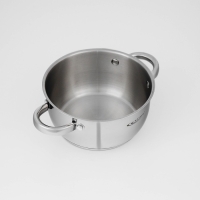 Кастрюля Катунь &laquo;Антея&raquo;, 2 л, d=18 см, капсульное дно, индукция, нержавеющая сталь, AISI - 201