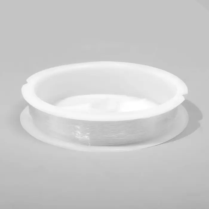 Нить силиконовая (резинка) d=0.4 мм, L=20 м, прозрачная