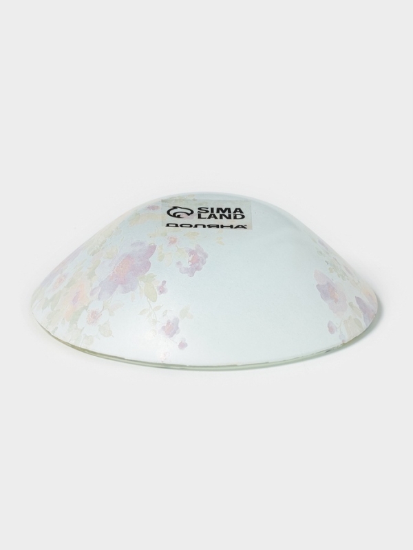 Салатник Доляна &laquo;Букет незабудок&raquo;, d=11,5 см, стекло, рисунок