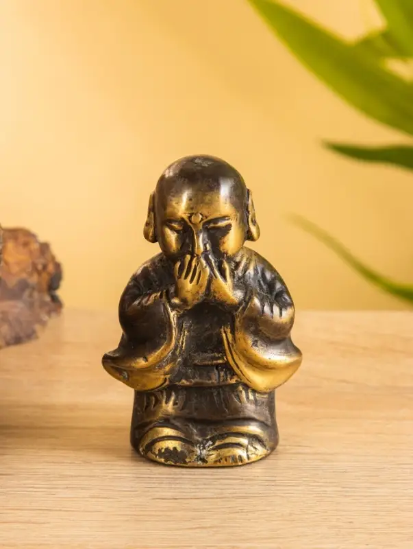 Сувенир бронза "Монах" 5х4х8 см