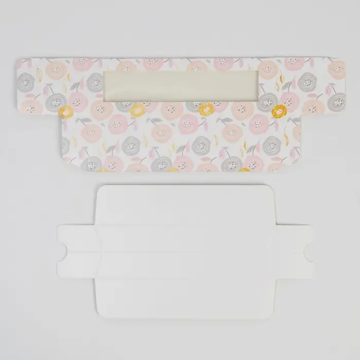 Коробка для макарун, кондитерская упаковка &laquo;Цветочки&raquo;, 5.5 х 18 х 5.5 см