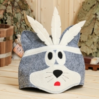 Шапка для бани модельная " Кот - вождь индейцев" Шапка для бани модельная " Кот - вождь индейцев"