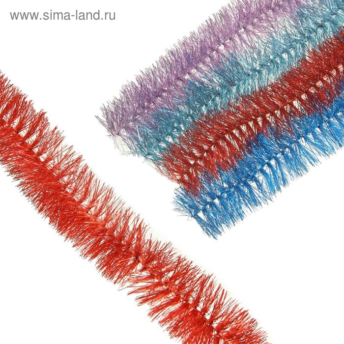 Мишура новогодняя &laquo;Норка&raquo; d-4,5 см, L-200 см, МИКС