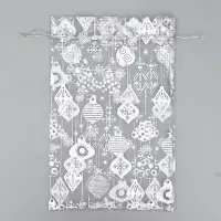 Мешочек подарочный органза &laquo;Новогодние игрушки&raquo;, 20 х 30 см +/- 1.5 см