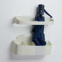 Подставка для зонтов, пластик, 23,5&times;7,5&times;11 см, 6,5&times;23,5&times;4 см, белая