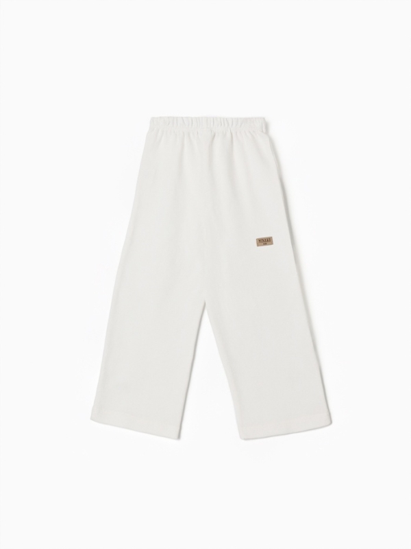 Брюки детские MINAKU, цвет молочный, рост 152 см