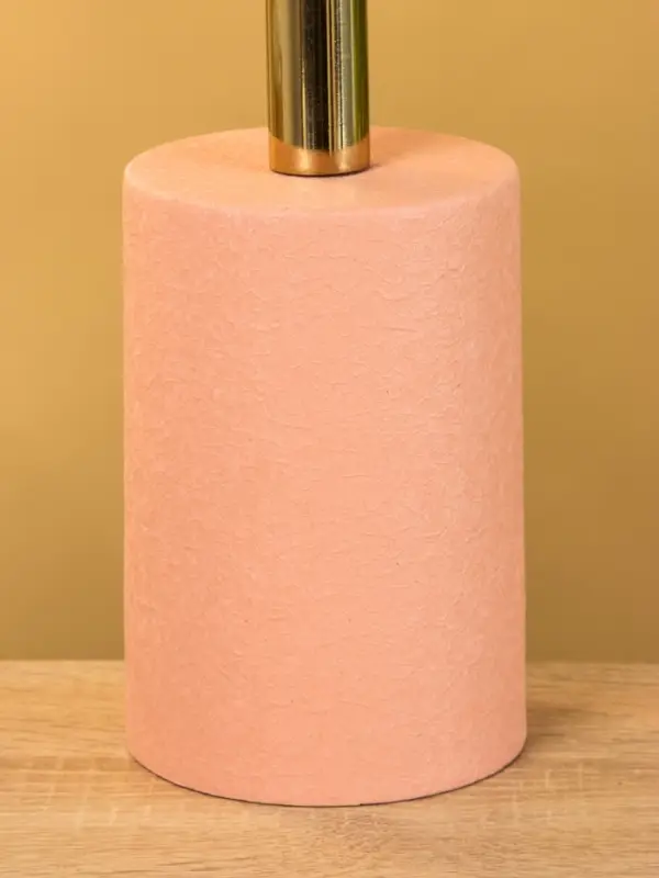 Подсвечник на 1 свечу "Кубок" пудровый с золотом 10х10х28,5 см