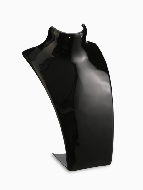 Бюст для украшений, 13,5&times;10,5&times;20 см, h=20 см, цвет чёрный, глянцевый