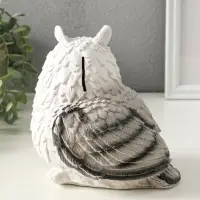 Копилка "Сова" 15 см, белый