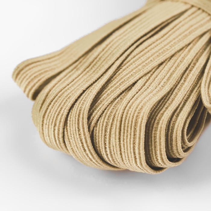 Резинка бельевая, 8 мм, 10 &plusmn; 1 м, цвет бежевый, цена за 1 штуку