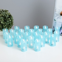 Ночник "Голубая свеча" LED 1Вт от батареек 3хLR44 голубой 5х5х16см RISALUX Ночник "Голубая свеча" LED 1Вт от батареек 3хLR44 голубой 5х5х16см RISALUX