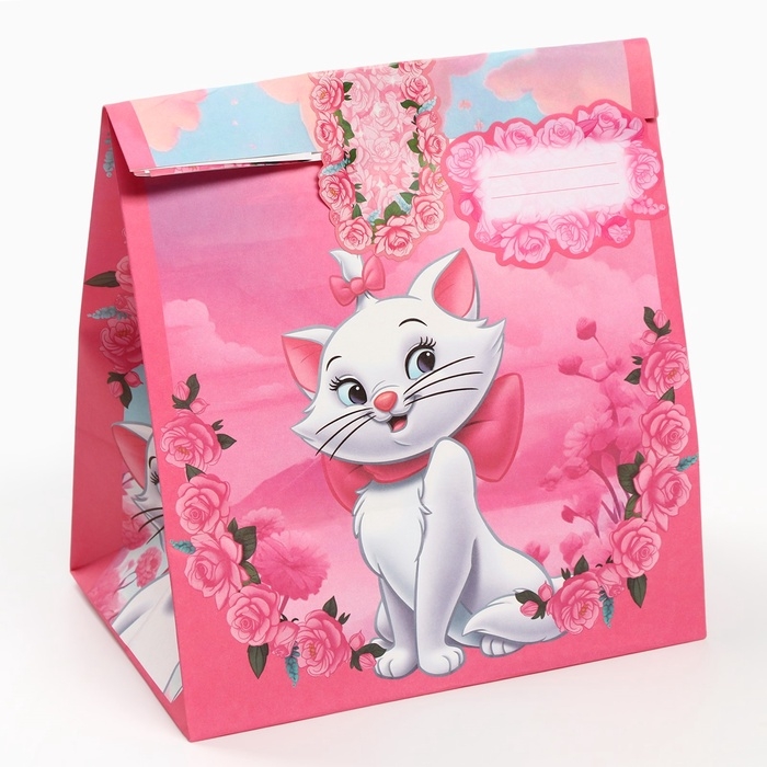 Набор крафтовых пакетов со стикерами, Коты Аристократы, 18х22х12 см