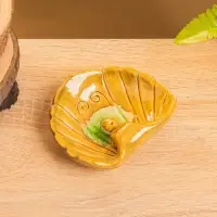 Подставка под благовония "Раковина с жемчужиной" керамика, цв. коричневый, 9х10,5х2 см