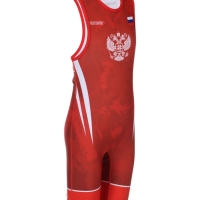 Трико борцовское FIGHT EMPIRE, WT500R, красное, размер 130