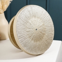 Блюдо 2-х ярусное &laquo;Кувшинка&raquo;, d=21/28 см, цвет золотой