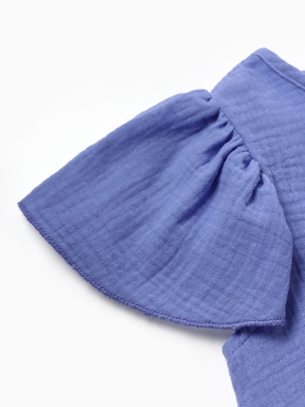 Топ из муслина для девочки KAFTAN рост 110, фиолетовый