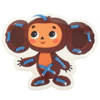 Шнуровка деревянная &laquo;Чебурашка&raquo;, 16 см