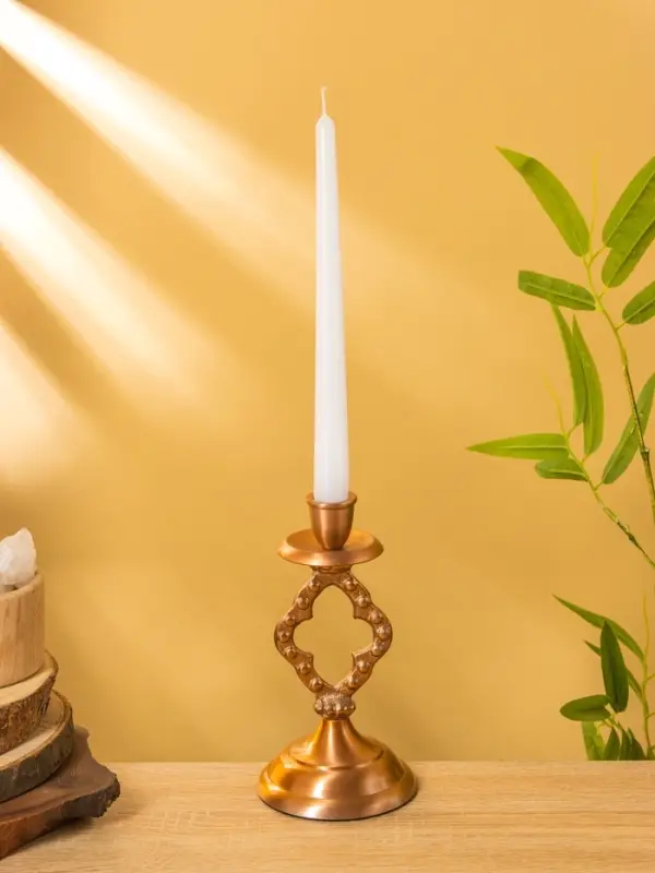 Подсвечник "Сияние" алюминий 10х10х19 см