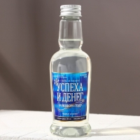 Гель для душа во флаконе водки &laquo;Успеха и денег&raquo;, 250 мл, аромат клюквы, Новый Год