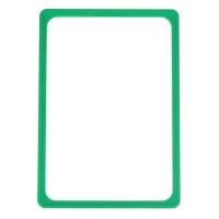 Рама из ударопрочного пластика с закругленными углами А4, без протектора, цвет зелёный