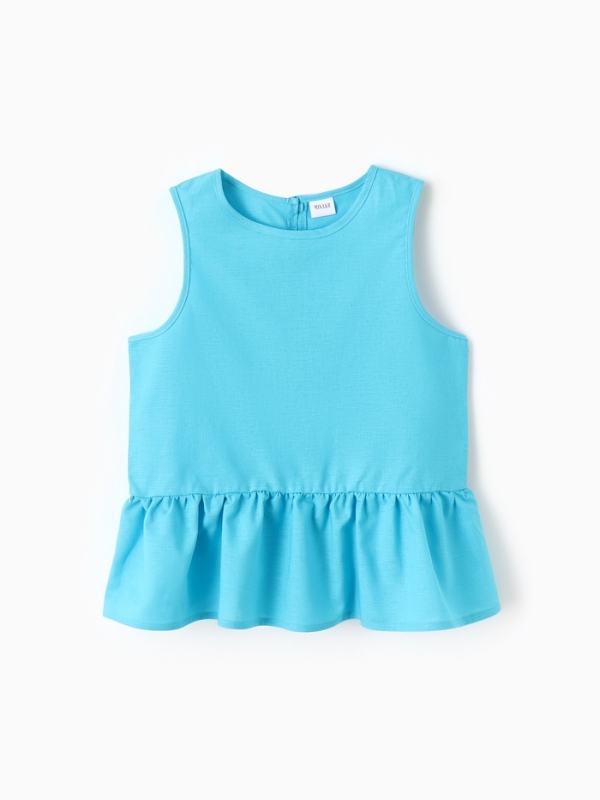 Блузка для девочки, MINAKU, голубая, рост 128 см