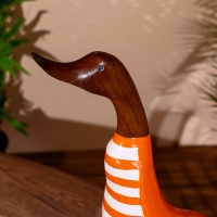 Сувенир "Утка в оранжевом" дерево 45 см