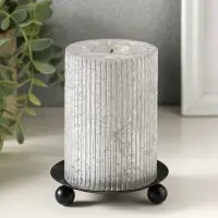 Подсвечник "Чашка на шариках" на 1 свечу, 9 см, черный