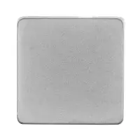 Квадратный шильдик на резинку Direct, матовый серебристый