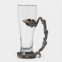 Пивной бокал 500 мл "Рыбы", подарочный, бронза