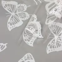 Пленка прозрачная с рисунком &laquo;Бабочки&raquo; Белый 0.7&times;8.2&plusmn;5%м